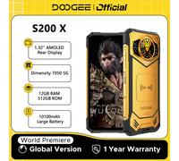 Anteprima mondiale DOOGEE S200 X 5G 12GB 512GB Telefono robusto MTK Dimensity 7050 Batteria 10100mAh 33W 6,72" Schermo FHD + 120Hz IPS