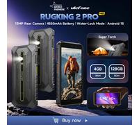 【Anteprima mondiale】Ulefone RugKing 2 Pro AI Rugged Phone Android 15 4G 128GB ROM Smartphone impermeabile NFC 5.45" 4G Global 4550mAh