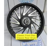 " Anteriore & 16 Raggi IN Lega Ruota Cerchio Coppia " Per Reale Enfield