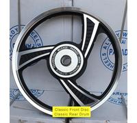 " Anteriore & 3 Raggi IN Lega Ruota Cerchio Coppia " Per Reale Enfield