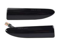 Anteriore Dinamico Segnale di Girata Indicatore Laterale Luce Che Scorre Ambra Lampada Sequenziale for JAGUAR X-TYPE 2002 2003 2004 2005-2009(2PCS Dynamic Smoked)