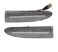 Anteriore Dinamico Segnale di Girata Indicatore Laterale Luce Che Scorre Ambra Lampada Sequenziale for JAGUAR X-TYPE 2002 2003 2004 2005-2009(2PCS Dynamic Crystal)