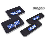 Anteriore e Parafanghi Goffrato UV Gomma Bandiera Scozia 4pc Shield