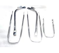Anteriore e Posteriore Mudguard's Cromo Supporto Kit Per BSA Oro