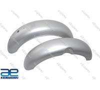 Anteriore e Posteriore Parafango FENDER Grigio Set per Royal Enfield Epoca 350cc