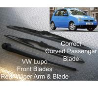 Anteriore e Spazzole Tergicristallo VW Lupo 1.0 1.4 1.7 Sdi Tdi SPORT