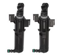 Anteriore Faro Rondella Ugello Spruzzatore Jet Adatto per Audi - 2pz Nero