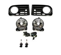 Anteriore Fendinebbia Per Golf 5 Per A5 MK5 R32 2004 2005 2006 2007 2008 2009 Auto Ricambi Auto Fendinebbia Lampade Griglie Copertura E Filo Alogeno LED Anteriori Fendinebbia(Halogen set)