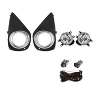 Anteriore Fendinebbia Per Toyota Per Yaris 2014 2015 2016 2017 Versione USA Fari Fendinebbia LED DRL Luci Di Marcia Diurna Fari Paraurti Anteriore Auto 12V Anteriori Fendinebbia(Halogen)