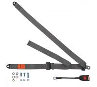 Anteriore Fisso Sedile Cintura per Fiat 128 Familiare 2dr 1969-1981 Grigio