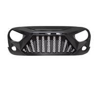 Anteriore Grille Compatibile Con Jeep Per Wrangler 2007 2008 2009 2010 2011 2012 2013 2014 2015 2016 2017 2018 Griglia Paraurti Anteriore Griglia Radiatore(Glossy Black)
