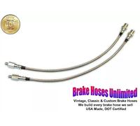 Anteriore Inossidabile Tubi Freno Ford Camion F100, 1/2 Ton 4x4, 1961 1962 1963