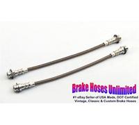 Anteriore Inossidabile Tubi Freno Oldsmobile F85/Cutlass/4-4-2, 1968, Disco