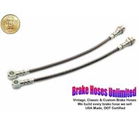 Anteriore Inossidabile Tubi Freno Pontiac Gto 1969 1970 1971 - Anteriore Disco