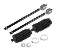 Anteriore Interno Cravatta Aste per Chrysler per Dodge con Stivali - 4pz Nero