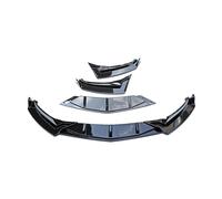Anteriore Labbro Per VW Per Passat B8 2017 2018 2019 ABS Paraurti Anteriore Spoiler Kit Carrozzeria Inferiore Diffusore Splitter Tuning Guard Labbra Paraurti(Gloss Black)