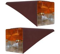 Anteriore Laterale Indicatore Lampada Set Metallo Staffe E 12v Lampadine Mc
