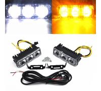 Anteriore Marcia Diurna Luci Lampada Set 2Pcs 3-LED Accessori Auto Durevole