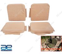 Anteriore Marroncino Sedile Cover Set Con Schiuma Per Willys Jeep CJ2A CJ3A CJ3B