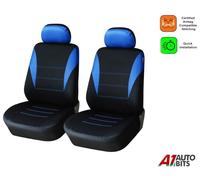 Anteriore Nero Blu Auto Furgone Autobus Coprisedili Tessuto Protettori Cane Pet