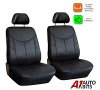 Anteriore Nero Coprisedili Auto Similpelle Resistente Protezioni Universale Cani