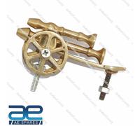 Anteriore Parafango FENDER Cannone Emblema Distintivo Ottone Per Reale Enfield @