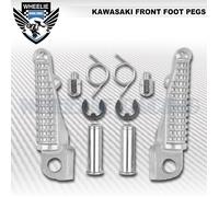 Anteriore Poggia Piede Pegs / Principale Passo Fr LH + Rh Argento Coppia