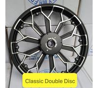 " Anteriore & Posteriore 10 Raggi Lega Ruota Cerchio Coppia " Per Reale Enfield