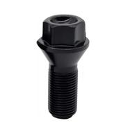 Anteriore Posteriore Bulloni Ruote, 4 Pezzi Bulloni Ruota Auto Dadi In Acciaio Nero Uso Adatto Per BMW X1 X2 X3 X4 X5 X6 E70 E71 Viti Accessori Parti(S)