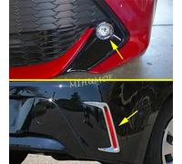 Anteriore + Posteriore Cromato Fendinebbia Copertura Della Lampada Trim Surround Per Il 2019 2020 2021 2022 Toyota Corolla Hatchback Sport