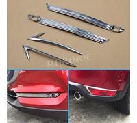 Anteriore + posteriore cromato fendinebbia trim copertura riflettore paraurti per Mazda CX-5 2017 2018 2019 2020 2021