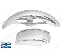 Anteriore & Posteriore Parafango FENDER Set Acciaio Cromato Per Yamaha Tz RD250