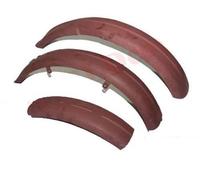 Anteriore & Posteriore Parafango FENDER Set Bare Metallo Matchless G3l Rigido