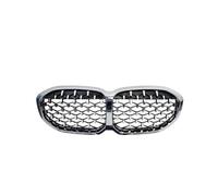 Anteriore Rene Griglia Per BMW Serie 1 F40 2020-IN Griglia Anteriore Per Auto Griglia Paraurti A Rene Griglie Da Corsa Stile Diamante Nero Griglia Anteriore(Argento)
