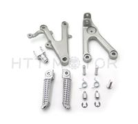 Anteriore Rider Piede Riposo Pegs Staffe Per 2003-2010 Yamaha R6 Argento