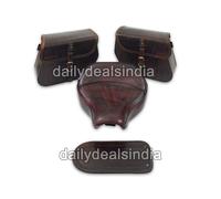 Anteriore Sedile & Borsa & Bip Antico Marrone Per Reale Enfield Super Meteor 650