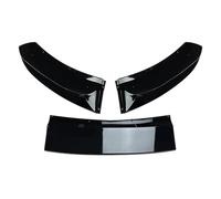 Anteriore Spoiler 3 Pz/set ABS Paraurti Anteriore Inferiore Spoiler Splitter Lip Trim Per BMW Per X5 F15 2014 2015 2016 2017 2018 Labbro Paraurti Anteriore(Nero lucido)