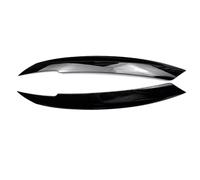 Anteriore Spoiler Palpebra Anteriore Per Fari Auto Palpebre Sopracciglia Adesivi Cappucci Lampada Per VW Per Jetta MK6 Sagitar NCS Nero Lucido Carbonio(Nero lucido)