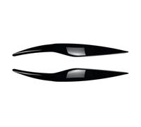 Anteriore Spoiler Per Ford Per Fiesta MK6 ABS 2008-2012 Sopracciglia Per Fari Anteriori Adesivi Per Luci Coprilampada Nero Lucido Effetto Carbonio(Nero lucido)