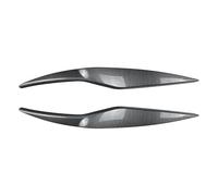 Anteriore Spoiler Per Ford Per Fiesta MK6 ABS 2008-2012 Sopracciglia Per Fari Anteriori Adesivi Per Luci Coprilampada Nero Lucido Effetto Carbonio(Cabon look)