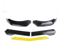 Anteriore Spoiler Universal Car Paraurti Anteriore Labbro Pala Spoiler Diffusore Modifica Del Corpo Anti-collisione Resistenza Ai Graffi Labbro Paraurti Anteriore(A Black Yellow)