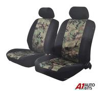 Anteriore Verde Mimetico Camo Auto Van Autobus Coprisedili Tessuto Protezioni