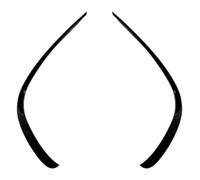 Anteriori Griglie Per Benz CLS C257 Per AMG Linea 300d 350d 2018-2023 Paraurti Anteriore Spoiler Fendinebbia Griglia Trim Lip Splitter(Gloss black)