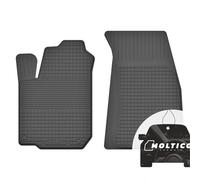 Anteriori Tappetini Auto in Gomma con un Bordo - Set 2 Pezzi - Tappetini per Auto Impermeabile - Set di Tappeti Adatti per Renault Clio IV 2013-2019