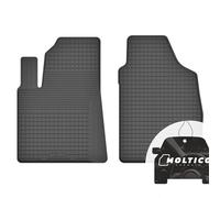 Anteriori Tappetini Auto in Gomma con un Bordo - Set 2 Pezzi - Tappetini per Auto Impermeabile - Set di Tappeti Adatti per Fiat Panda II 2003-2012