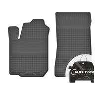 Anteriori Tappetini Auto in Gomma con un Bordo - Set 2 Pezzi - Tappetini per Auto Impermeabile - Set di Tappeti Adatti per Renault Twingo II 2007-2014