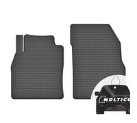 Anteriori Tappetini Auto in Gomma con un Bordo - Set 2 Pezzi - Tappetini per Auto Impermeabile - Set di Tappeti Adatti per Opel Crossland X del 2017