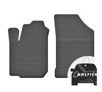 Anteriori Tappetini Auto in Gomma con un Bordo - Set 2 Pezzi - Tappetini per Auto Impermeabile - Set di Tappeti Adatti per Aixam City del 2012