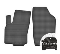 Anteriori Tappetini Auto in Gomma con un Bordo - Set 2 Pezzi - Tappetini per Auto Impermeabile - Set di Tappeti Adatti per Nissan Navara III 2005-2015