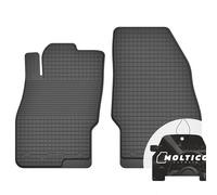 Anteriori Tappetini Auto in Gomma con un Bordo - Set 2 Pezzi - Tappetini per Auto Impermeabile - Set di Tappeti Adatti per Opel Corsa E 2014-2019